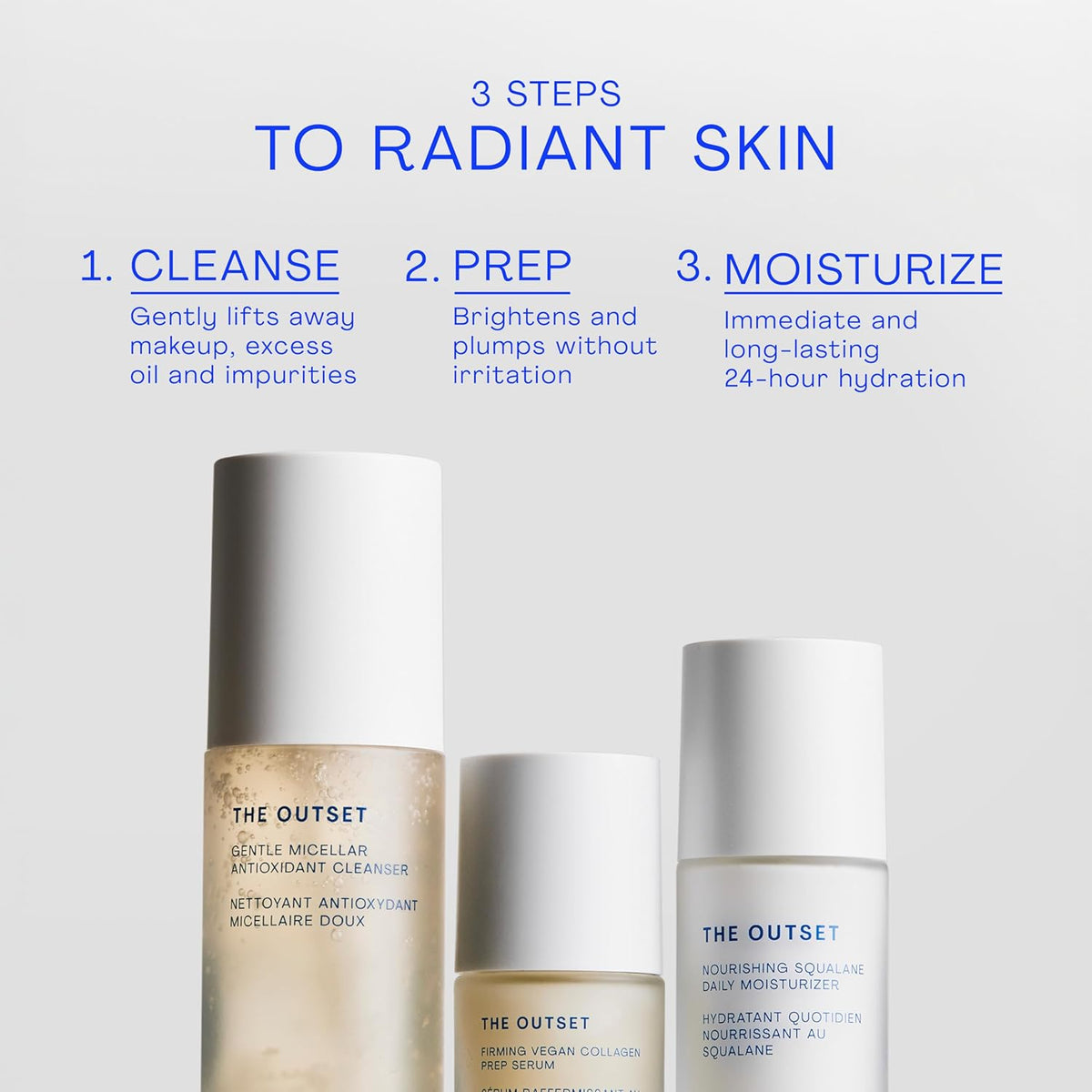 The Outset Micellar Gel Face Cleanser, Gentle Face Wash & Makeup Remover, Hydrating Facial Cleanser for Sensitive Skin, Fragrance-Free, Vegan Clean Skincare for Dry & All Skin Types, 5 fl oz