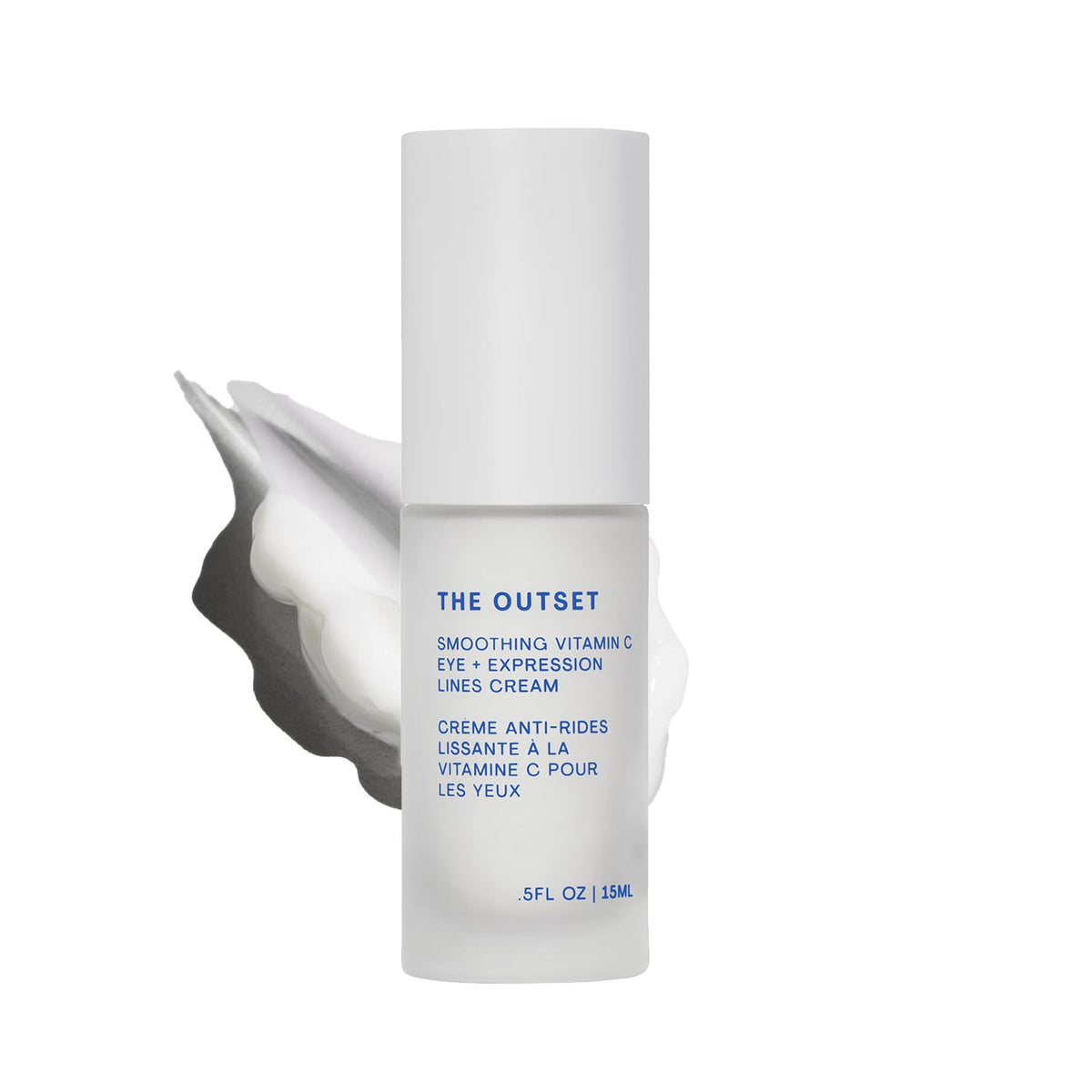 The Outset Vitamin C Eye Cream, Brightening, Hydrating & Wrinkle-Reducing for Fine Lines & Expression Wrinkles, Gentle, Fragrance-Free, Clean, Vegan & Gluten-Free Skincare - 0.5 fl oz