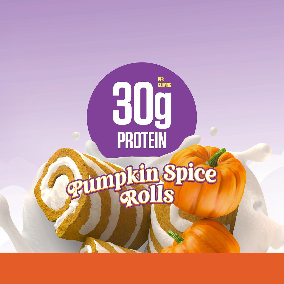 RYSE Protein Shake - Little Debbie Pumpkin Spice Rolls - 30g Protein Ready to Drink - 160 Calories, Zero Added Sugar, Gluten Free - Smooth & Delicious Nostalgic Flavors - 12 Fl Oz (12 Pack)