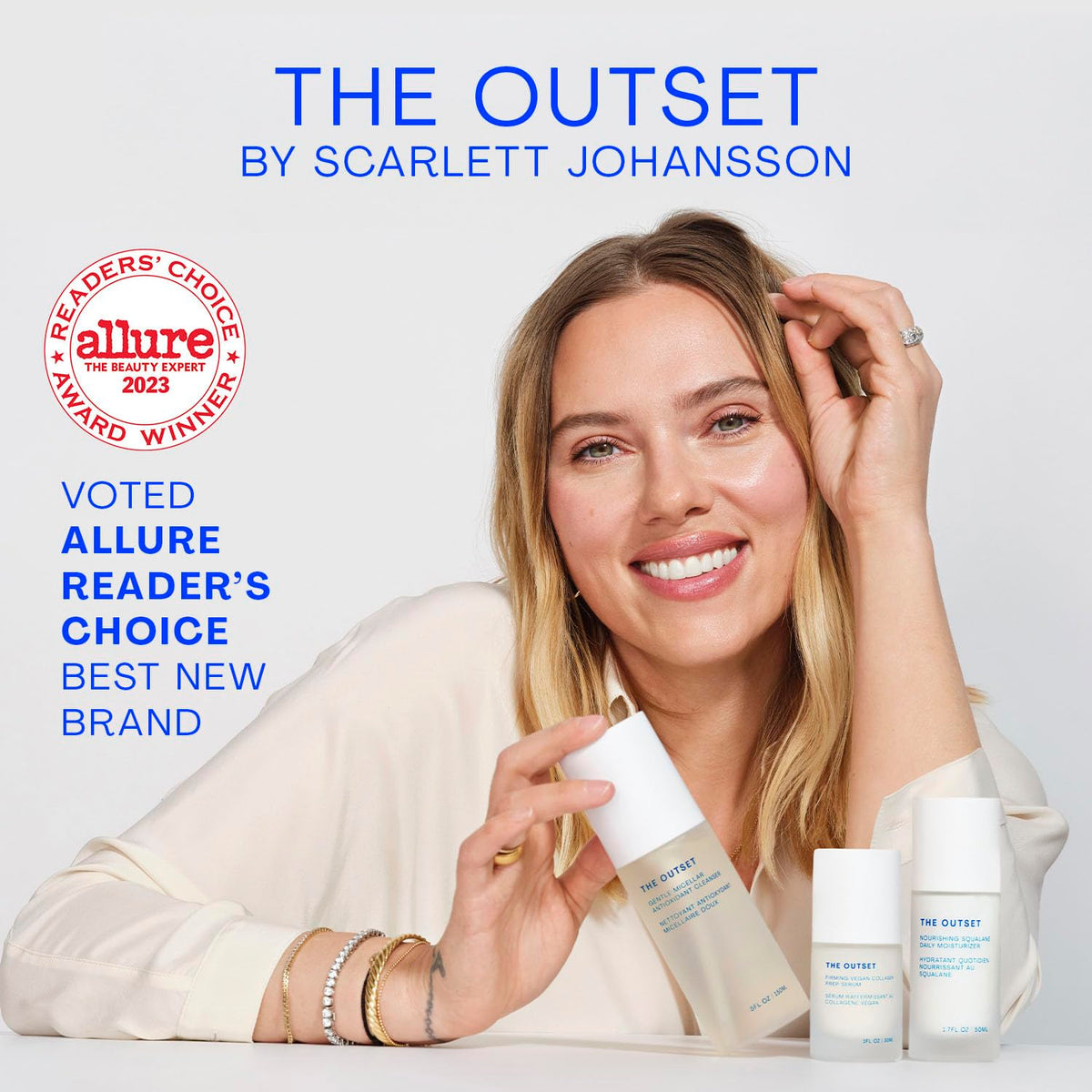 The Outset Vitamin C Eye Cream, Brightening, Hydrating & Wrinkle-Reducing for Fine Lines & Expression Wrinkles, Gentle, Fragrance-Free, Clean, Vegan & Gluten-Free Skincare - 0.5 fl oz