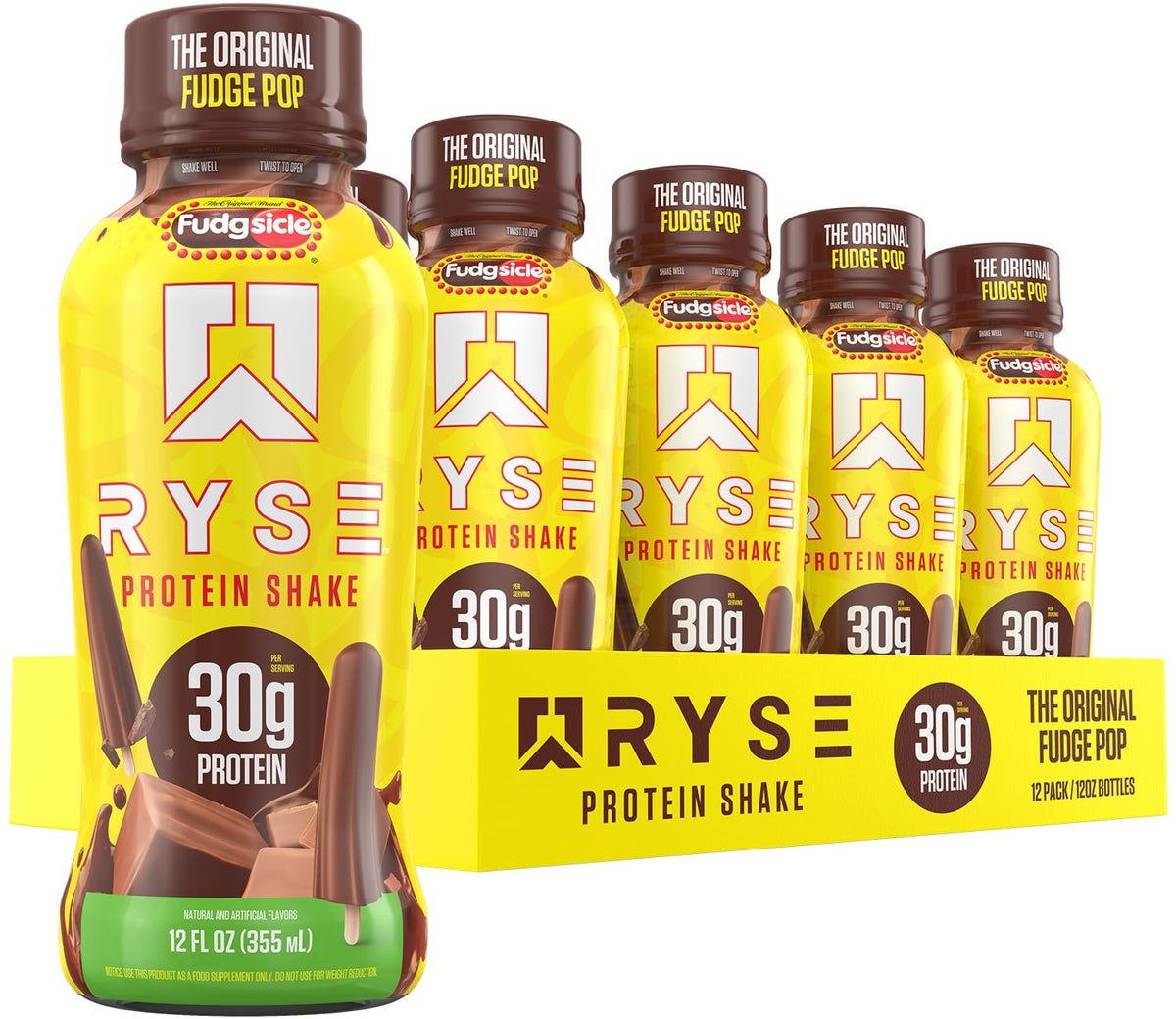 RYSE Protein Shake - Little Debbie Pumpkin Spice Rolls - 30g Protein Ready to Drink - 160 Calories, Zero Added Sugar, Gluten Free - Smooth & Delicious Nostalgic Flavors - 12 Fl Oz (12 Pack)