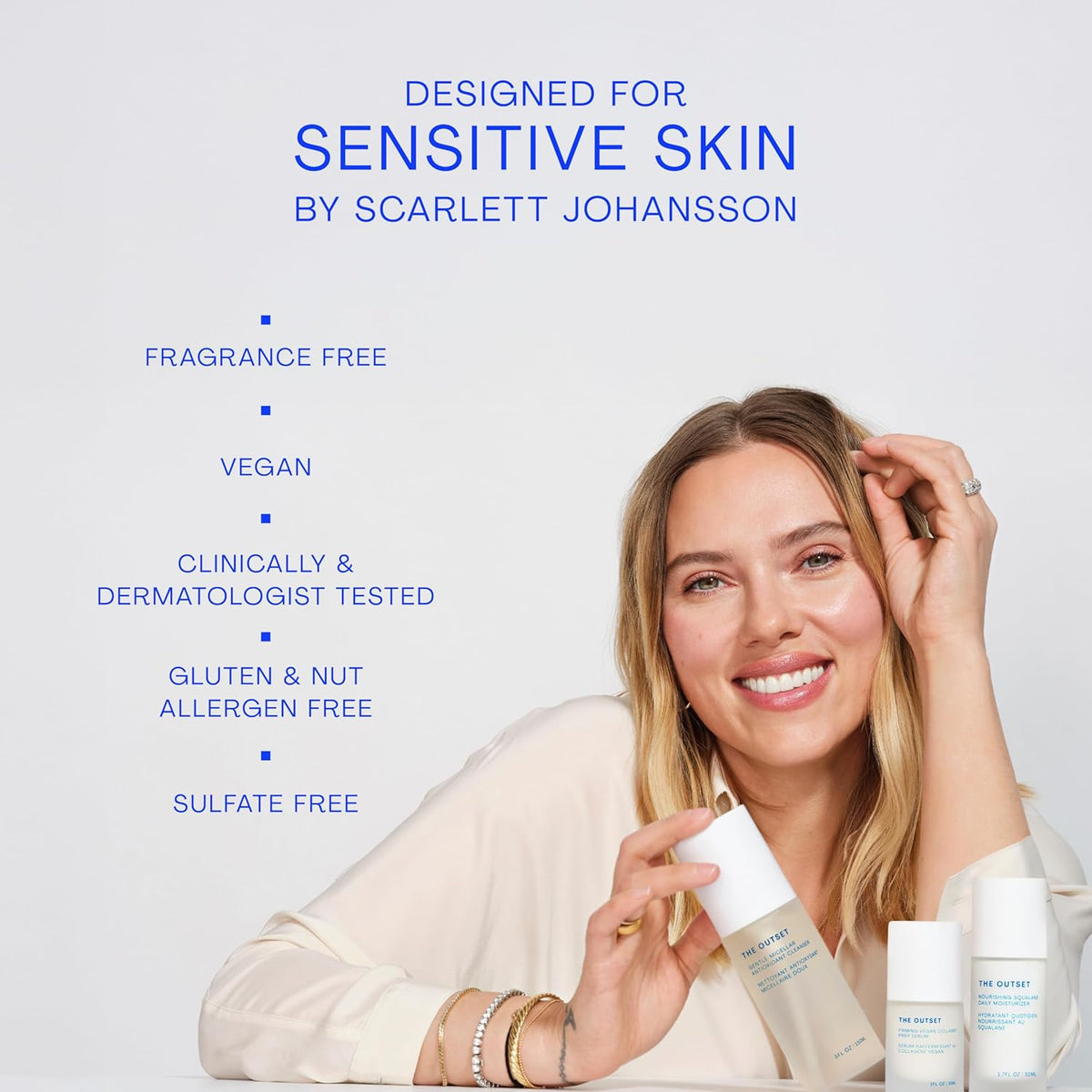 The Outset Micellar Gel Face Cleanser, Gentle Face Wash & Makeup Remover, Hydrating Facial Cleanser for Sensitive Skin, Fragrance-Free, Vegan Clean Skincare for Dry & All Skin Types, 5 fl oz