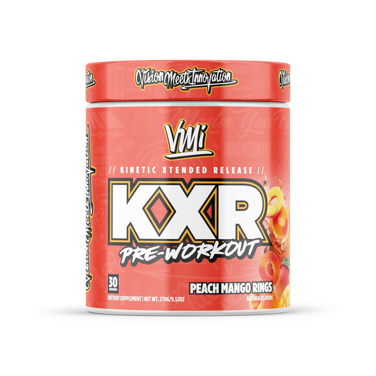 VMI Sports KXR High Stimulant Pre-Workout Energy Ready to Drink 400mg Caffeine, 6g Citrulline, 3.2g Beta-Alanine | Delicious, Convenient, Powerful | 12.5 oz Bottles (Blue Gummy, 12 Bottles)