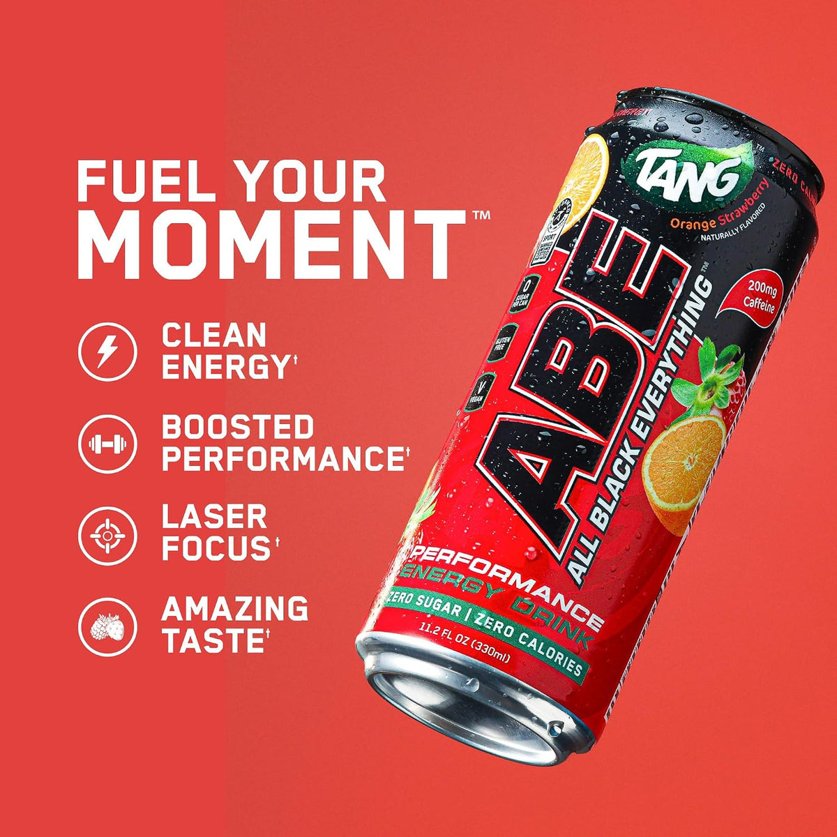 All Black Everything Performance Energy Drink | Zero Calories, Sugar Free | 200mg Caffeine | Beta Alanine & Citrulline | Pre-Workout Sport Drink for Men & Women | Baddy Berry | 12 Pack
