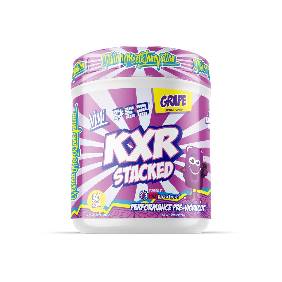 VMI Sports KXR High Stimulant Pre-Workout Energy Ready to Drink 400mg Caffeine, 6g Citrulline, 3.2g Beta-Alanine | Delicious, Convenient, Powerful | 12.5 oz Bottles (Blue Gummy, 12 Bottles)