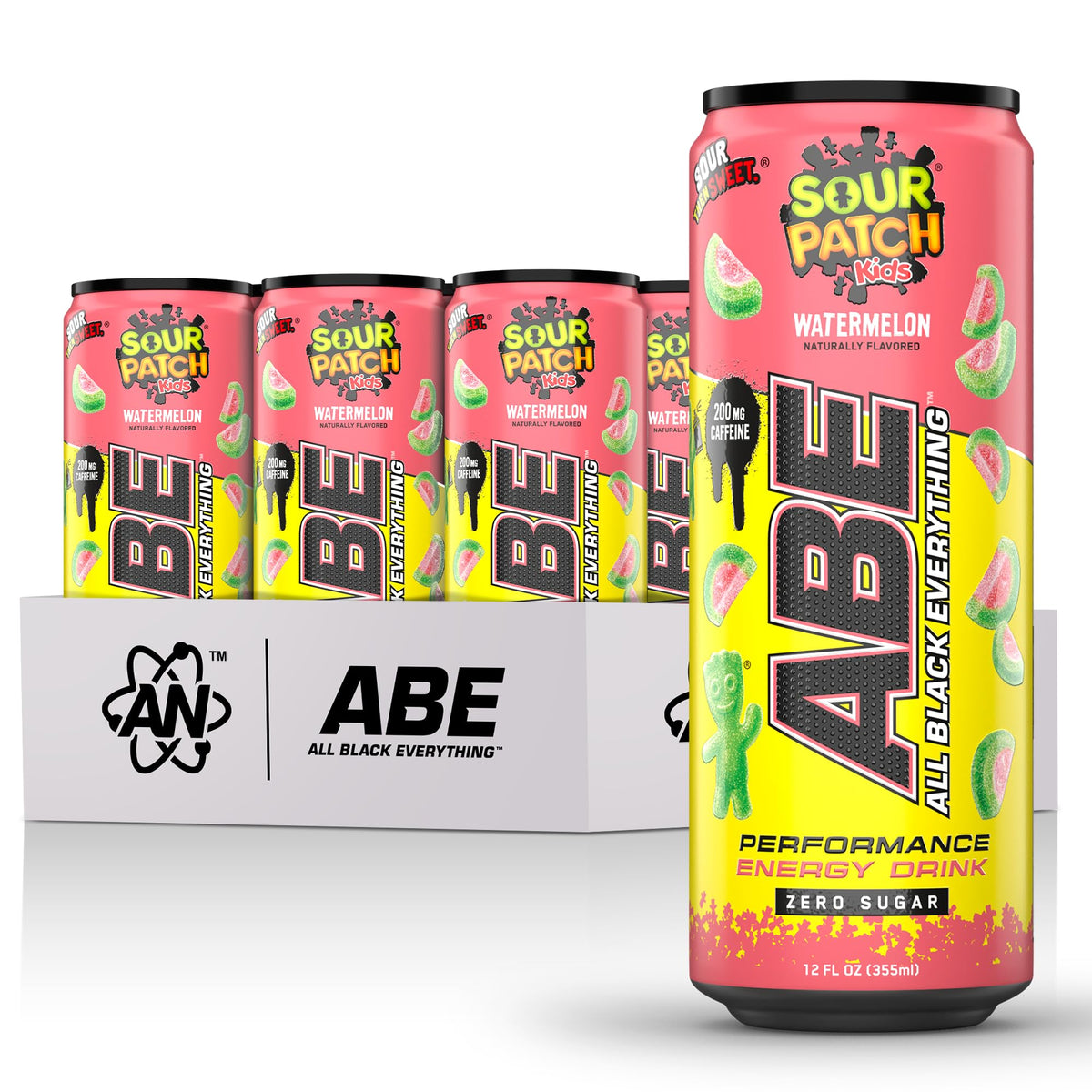 All Black Everything Performance Energy Drink | Zero Calories, Sugar Free | 200mg Caffeine | Beta Alanine & Citrulline | Pre-Workout Sport Drink for Men & Women | Baddy Berry | 12 Pack